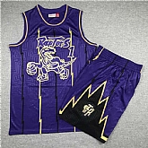 Raptors 1 Tracy McGrady Purple 1998-99 Hardwood Classics Jersey(With Shorts),baseball caps,new era cap wholesale,wholesale hats